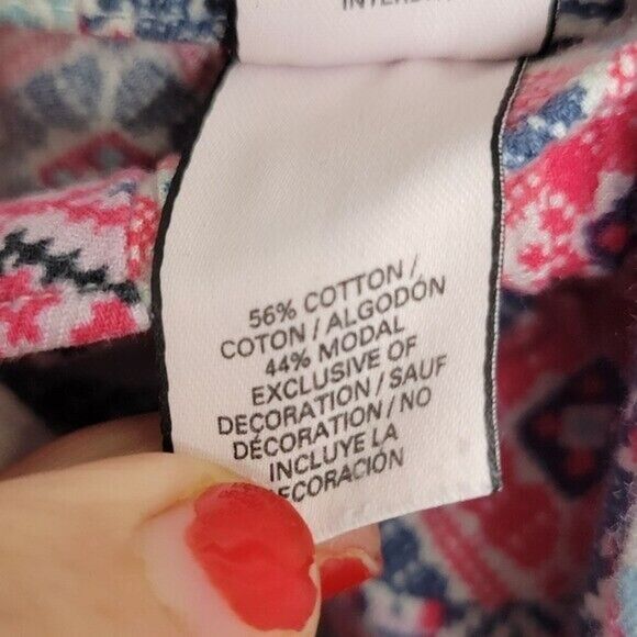 VICTORIA'S SECRET Dreamer Flannel Patchwork Fun Print Monogram Pajama Set Small - Picture 4 of 5